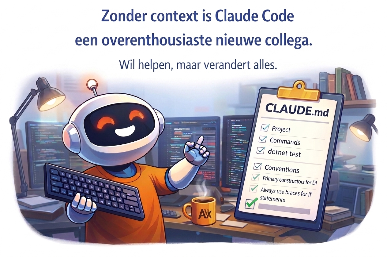 Zonder context is Claude Code een overenthousiaste nieuwe collega